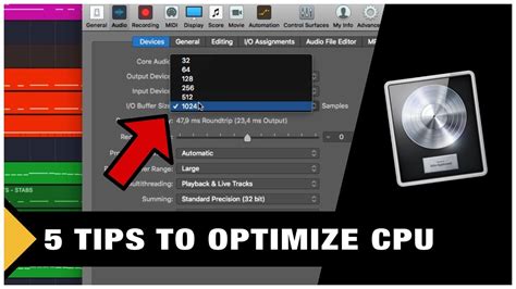 5 Tips To Optimize Cpu In Logic Pro X Youtube