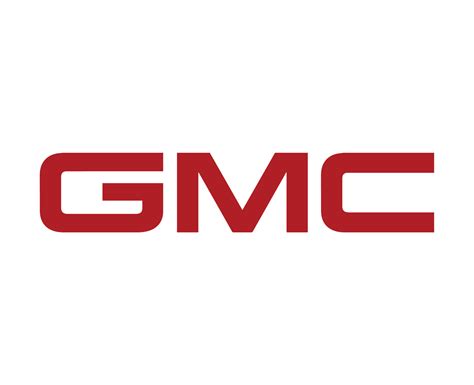 Gmc Marca Logo Símbolo Nombre Rojo Diseño Estados Unidos Coche