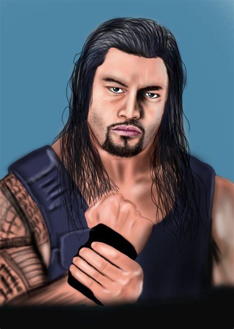 Learn How To Draw Roman Reigns Wrestlers Step By Step Drawing