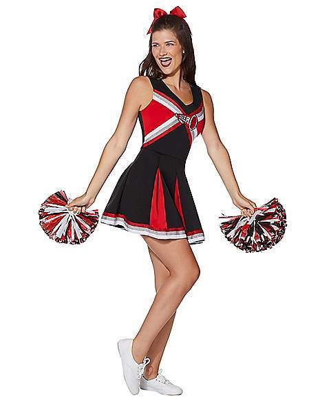 Womens Red Cheerleader Costume Ph