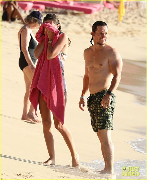 Full Sized Photo Of Mark Wahlberg And Wife Rhea Durham Show Some Pda On Their Tropical Vacation