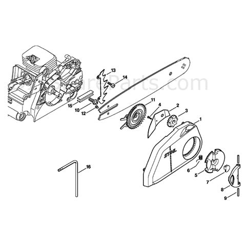 Stihl Ms 180 Chainsaw Ms180c B D Parts Diagram Quick Chain Tensioner