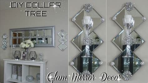 DOLLAR TREE DIY MIRROR DECOR | DIY EASY & INEXPENSIVE | GLAM HOME DECOR