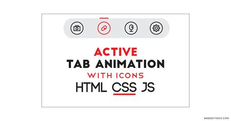 Css Active Tab Animation With Icons Animated Active Tab Slider