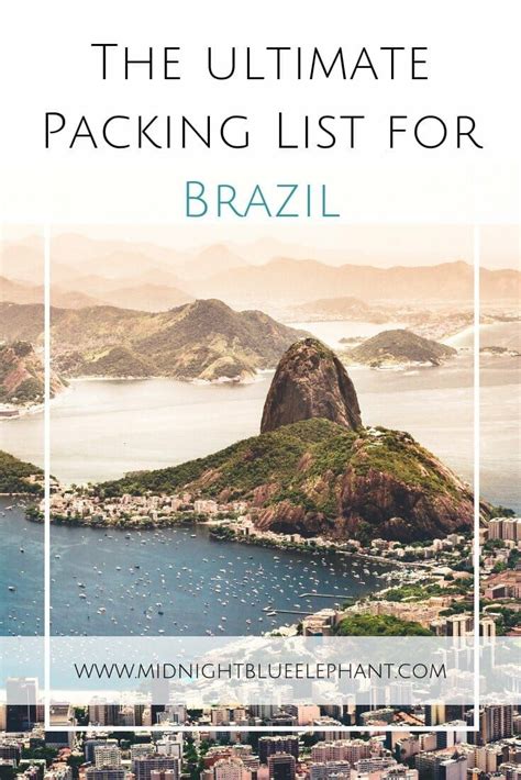 The Ultimate Packing List For Brazil Packing List For Travel Brazil