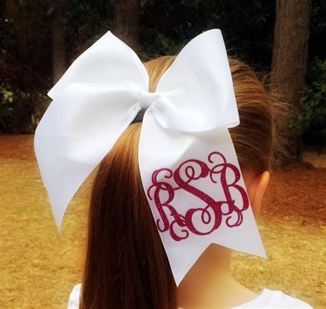 Monogrammed Cheer Bows Girls Hair Bows Cheerleader Bows Cheer Bows Cheerleading Bows Big