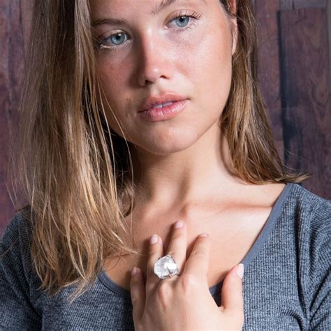 Herkimer Diamond Ring High Quality Crystal Jewellery Conscious Stones