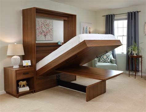 This Incredible Murphy Bed Turns Into A Desk Or Dining Table When Folded Up
