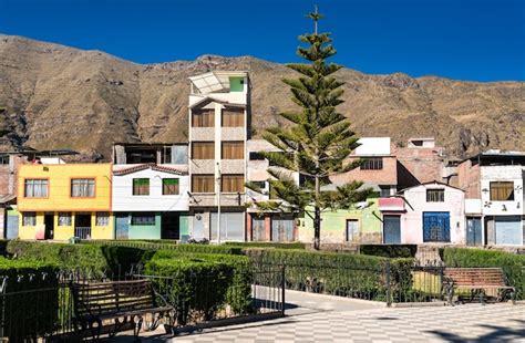Casas En Cabanaconde En El Cañón Del Colca En Perú Foto Premium