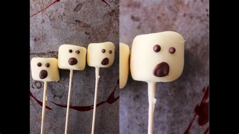 How To Make Quick Chocolate Marshmallow Ghosts Halloween By One