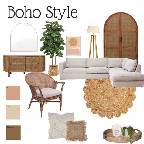 Boho Mood Board Interior Design Mood Board By Kayla Blom Style Sourcebook