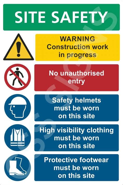 Site Safety Notice Sign A Sign Shop Ireland Css Signs