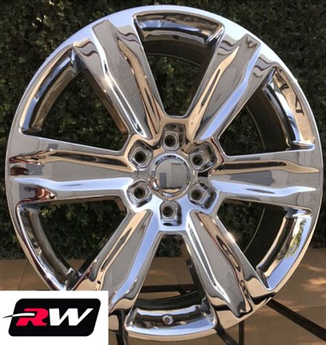 22 X9 Rw Wheels For Ford F150 2015 2019 Platinum Style Chrome Rims