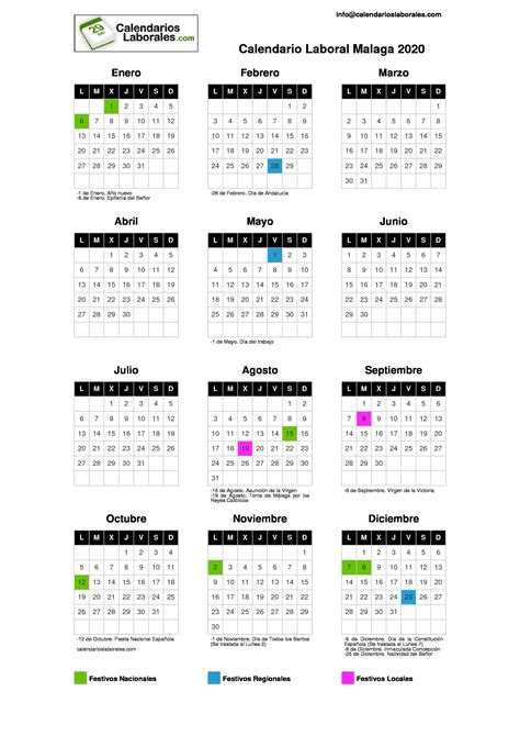 calendario laboral malaga