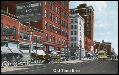 Old Time Erie 8th And State Trasks Department Store And Trolley
