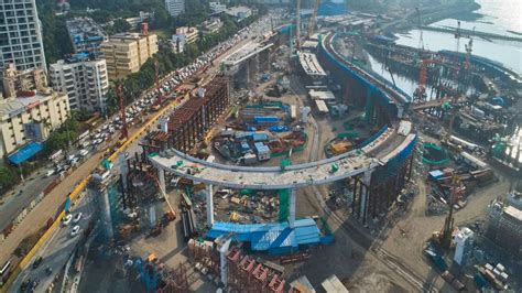 Mumbai S Coastal Road Project Is Per Cent Complete Bmc Shares Pics