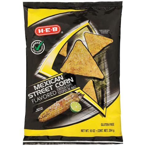 H E B Mexican Street Corn Flavored Tortilla Chips Shop Chips At H E B