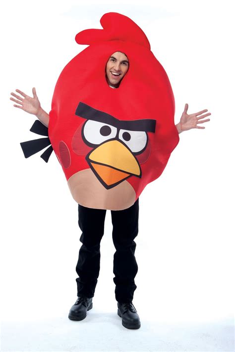 Angry Birds Adult Costume Red Size One Size Fits Most