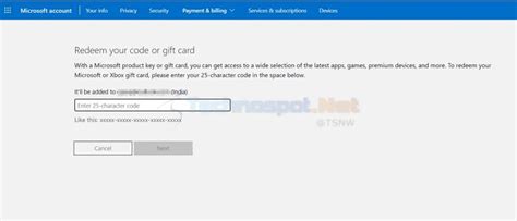 Redeem Code And Microsoft T Card In Microsoft Store Windows