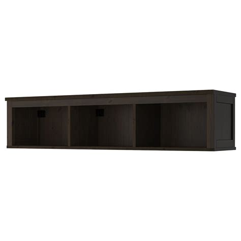 Hemnes Wallbridging Shelf Black Brown 58 14x14 58 Ikea