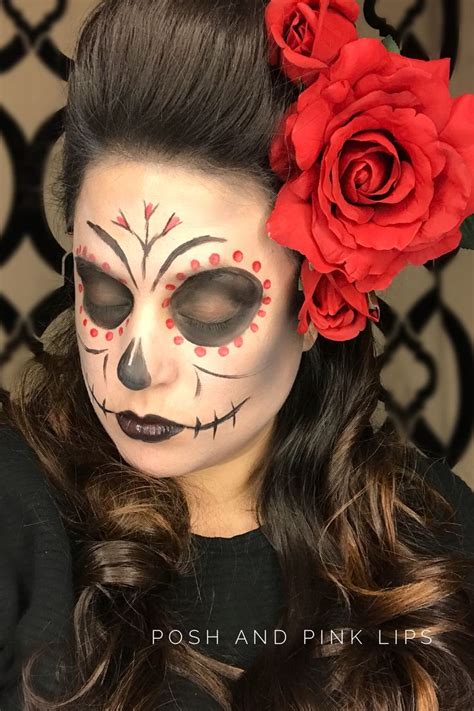 Vibrant Day Of The Dead Makeup Easy Halloween Costume Idea
