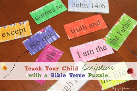 Teach Your Kids Scripture With A Bible Verse Puzzle The Purposeful Mom