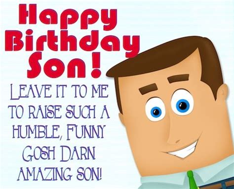 Wish Your Dear Son A Great Birthday Through This Ecard Family Birthdays Birthday Wishes