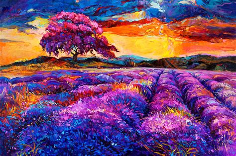 Lavender Fields Painting By Boyan Dimitrov Pixels