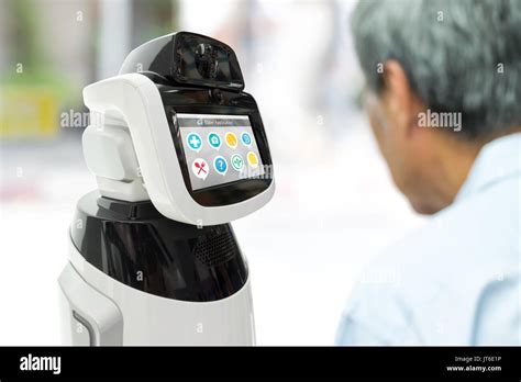 Robot Assistant Healthcare Helping Elder With Application Artificial