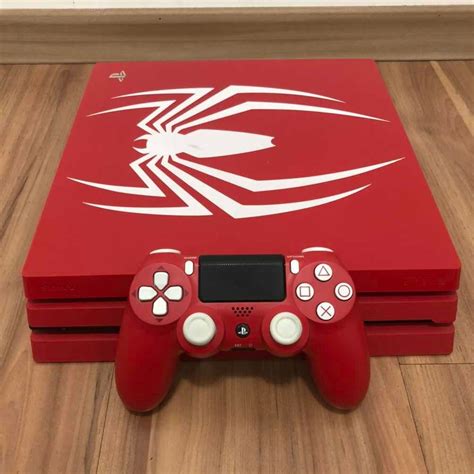 Playstation 4 Pro Edição Homem Aranha Ps4 Pro Spiderman