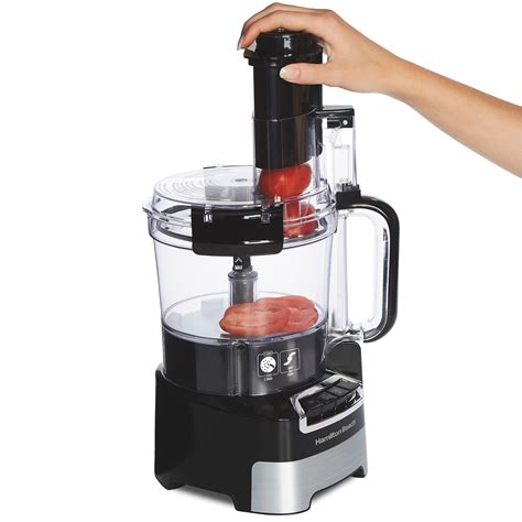 Hamilton Beach 10 Cup Stack And Snap Food Processor With Big Mouth