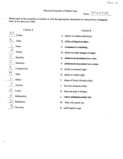 Quiz which has been attempted 10624 times by avid quiz takers. Science 8 States Of Matter Worksheet | Briefencounters