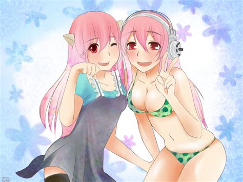 Korori Labi Saya Orangebunny Lucy Elfen Lied Nyuu Super Sonico Elfen Lied Nitroplus