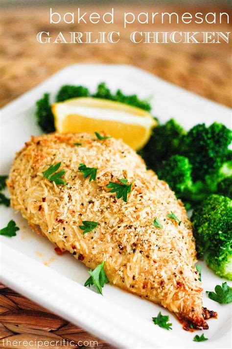 This easy parmesan crusted chicken recipe layers mayo, bread crumbs, and high heat to make it crispy on the outside, juicy on the inside, and ready to eat in just about 30 minutes. Baked Parmesan Garlic Chicken | The Recipe Critic