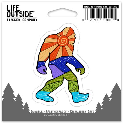 Buy Wholesale Sunshine The Elusive Sasquatch Sticker By Life Outside