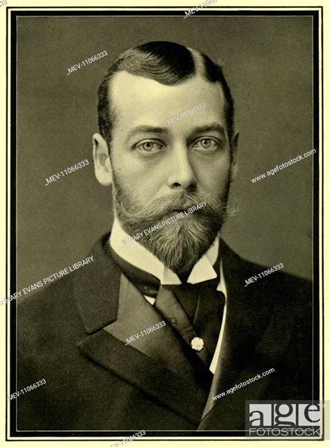 Portrait Of The Prince Of Wales Later King George V Stock Photo