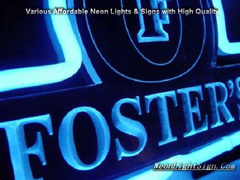 Fosters Fosters 3d Beer Bar Neon Light Sign Neonlightsigncom Shop