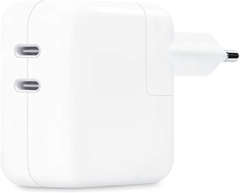 Apple 35W USB C Oplader Twee USBC Poorten Wit Bol