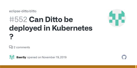 Can Ditto Be Deployed In Kubernetes · Issue 552 · Eclipse Ditto