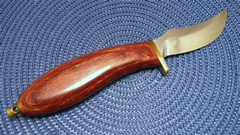 Colt Sheffield England Wood And Brass Fixed Blade Sheath Knife C1970s