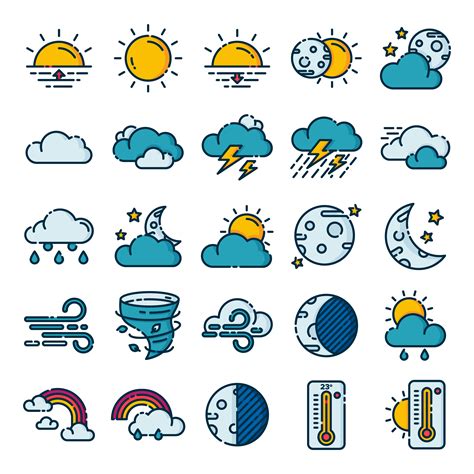 Weather Icons Pack 465799 Vector Art At Vecteezy