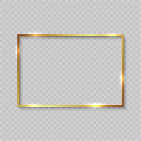 Gold Frame With Shiny Borders Vector Premium Download