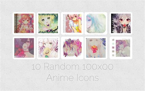 10 Random 100x100 Anime Icons By Xxchigusaxx On Deviantart