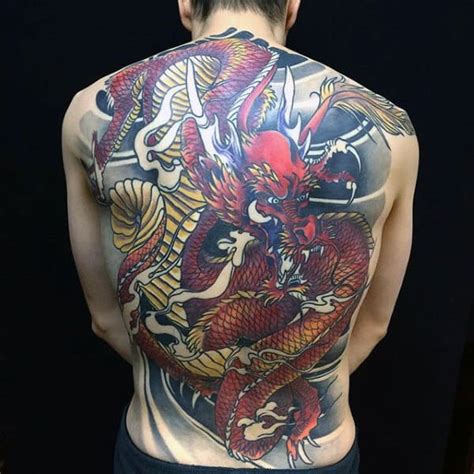 50 amazing dragon tattoos for men & women. 60 Dragon Back Tattoo Designs For Men - Breath Of Power