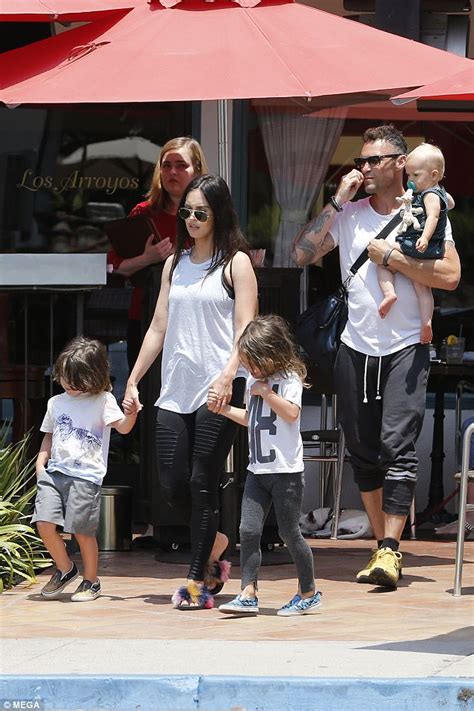 Megan fox revealed she teaches her kids to live sustainably and not step on bugs or pull up flowers as they are 'sentient beings'. Brian Austin Green wants another baby with Megan Fox | Daily Mail Online