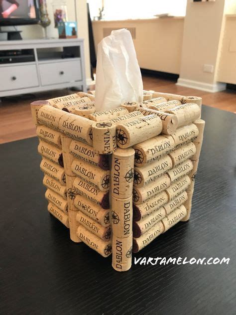 Cork Tissue Box Step By Step Instructions Tissue Boxes Wine Cork