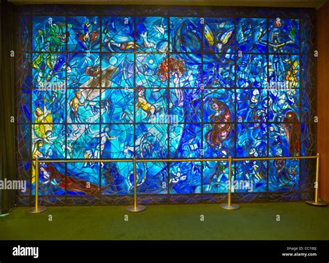 Marc Chagall Stained Glass Window In The United Nations Art Collection