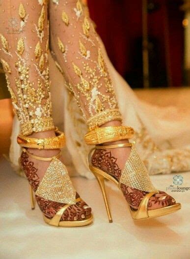 Indianpakistani Gold Anklet Bridal Heels Women Anklets