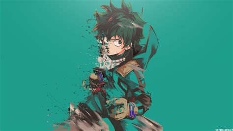 Wallpaper Boku No Hero Academia Anime Midoriya Izuku Green Hair