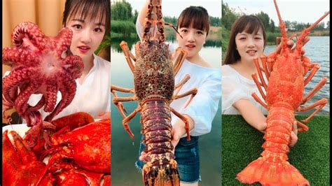 Eat Giant Lobster 5kg Octopus Spicy Seafood Spicy Food Compilation